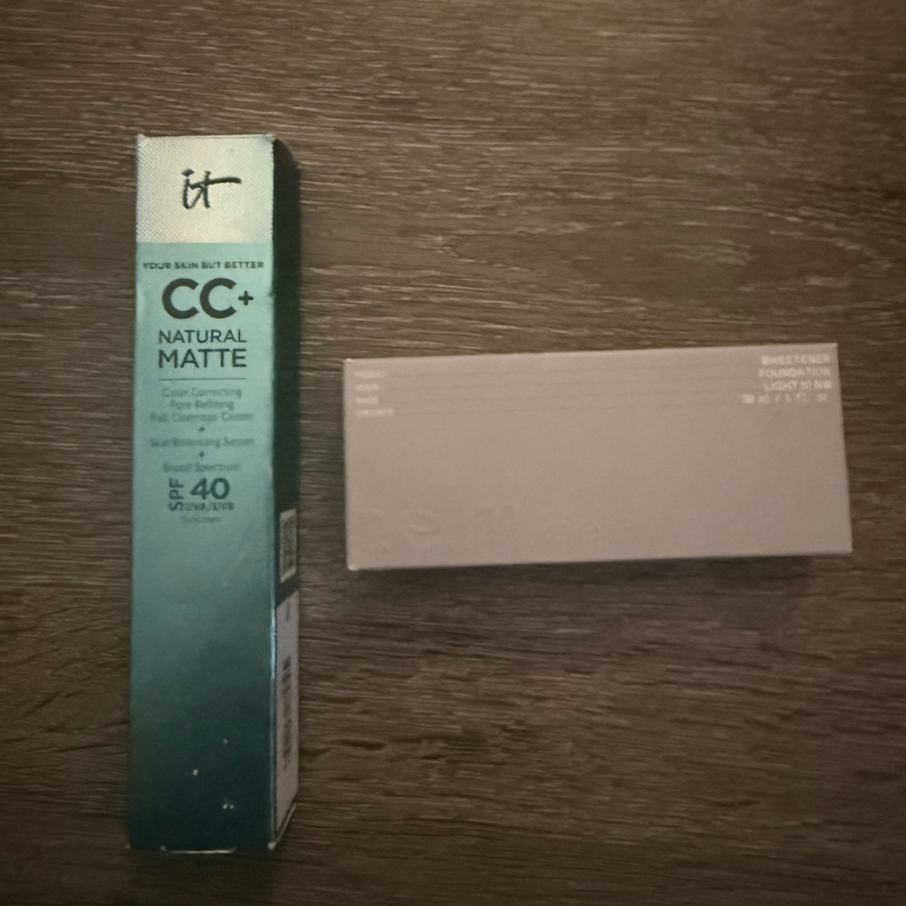 IT Cosmetics CC and rem beauty foundation